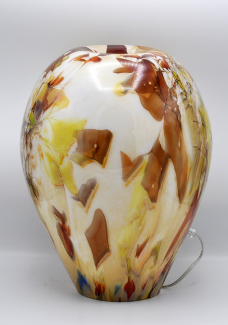 Loranto + Linea, lamp beige-multicolor, 1x deuk